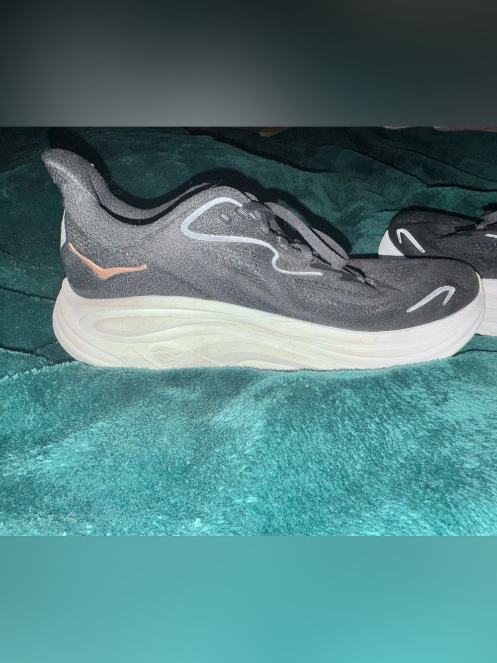 LATEST MODEL | Hoka Clifton 10 | Black & Rose Gold | Size 10 Women